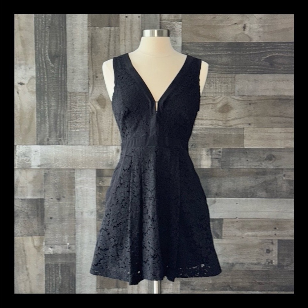 Free People black lace dress small cocktail party dark feminine whimsigoth